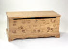 solid oak toy chest